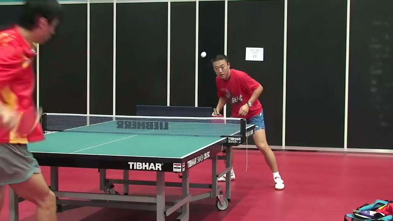 Ma Lin - Lei Zhenhua (CHN) - Practice at the 2007 World Championships in Zagreb