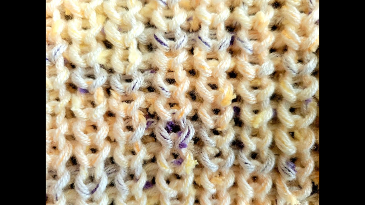 Полу-английски ластик - плетиво на две игли / Brioche stitch - knitting