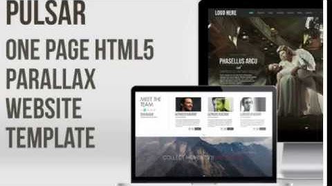 Pulsar - One Page HTML5 Parallax Website Template + Download
