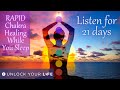 Rapid chakra healing while you sleep healing hypnosis  heal the energy body with the superconscious
