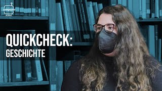 Geschichte studieren – So ist es wirklich! | QuickCheck