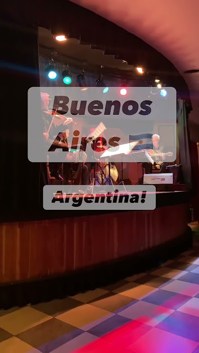 You can’t miss this TANGO Performance when in Buenos Aires! #argentina