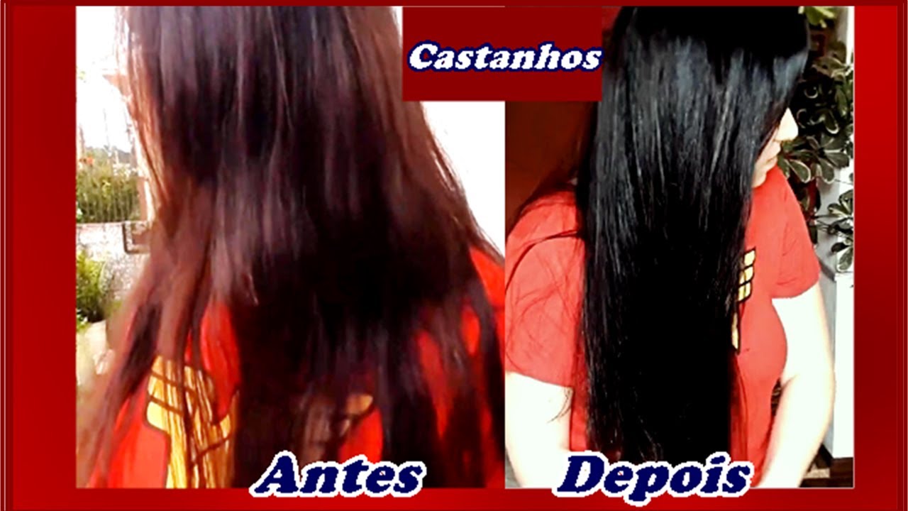 Como Tirar O Avermelhado Do Cabelo Castanho-Passo A Passo Do Antes E ...