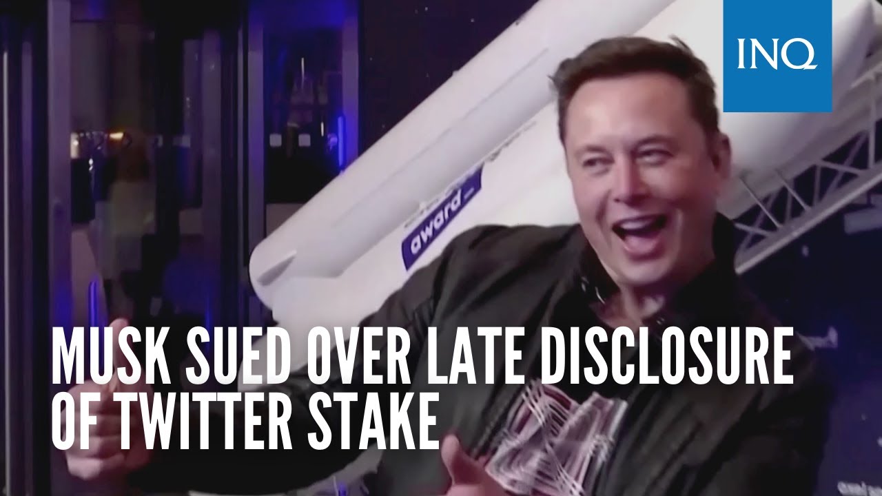 Musk sued over late disclosure of Twitter stake