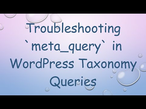 Troubleshooting meta_query in WordPress Taxonomy Queries