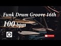 Funk drum groove hh 16th  100 bpm  hq