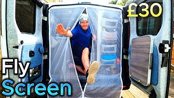 DIY Campervan Fly Screen (kind of) - The JD Way - Campervan Mosquito Net