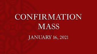 Confirmation Mass for 2019/2020 Confirmation Class