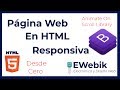 🥇 ¿Cómo Hacer una PÁGINA WEB en HTML RESPONSIVE con BOOTSTRAP 4 y CSS desde Cero?