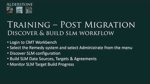 Post Migration - Discover & Build SLM Configuration