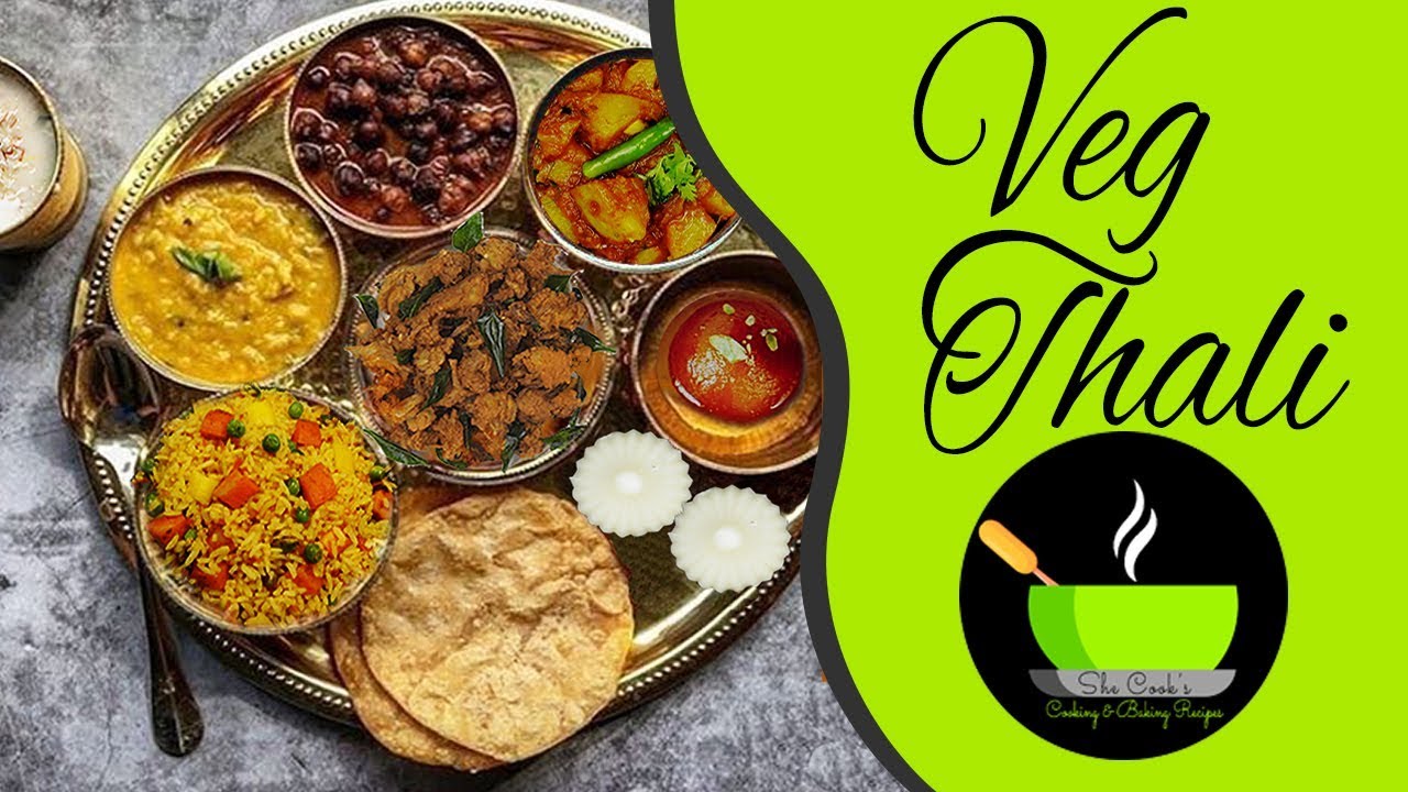North Indian Vegetarian Thali | Punjabi Thali Recipe |  Lunch Menu Ideas | Indian Veg Thali | She Cooks