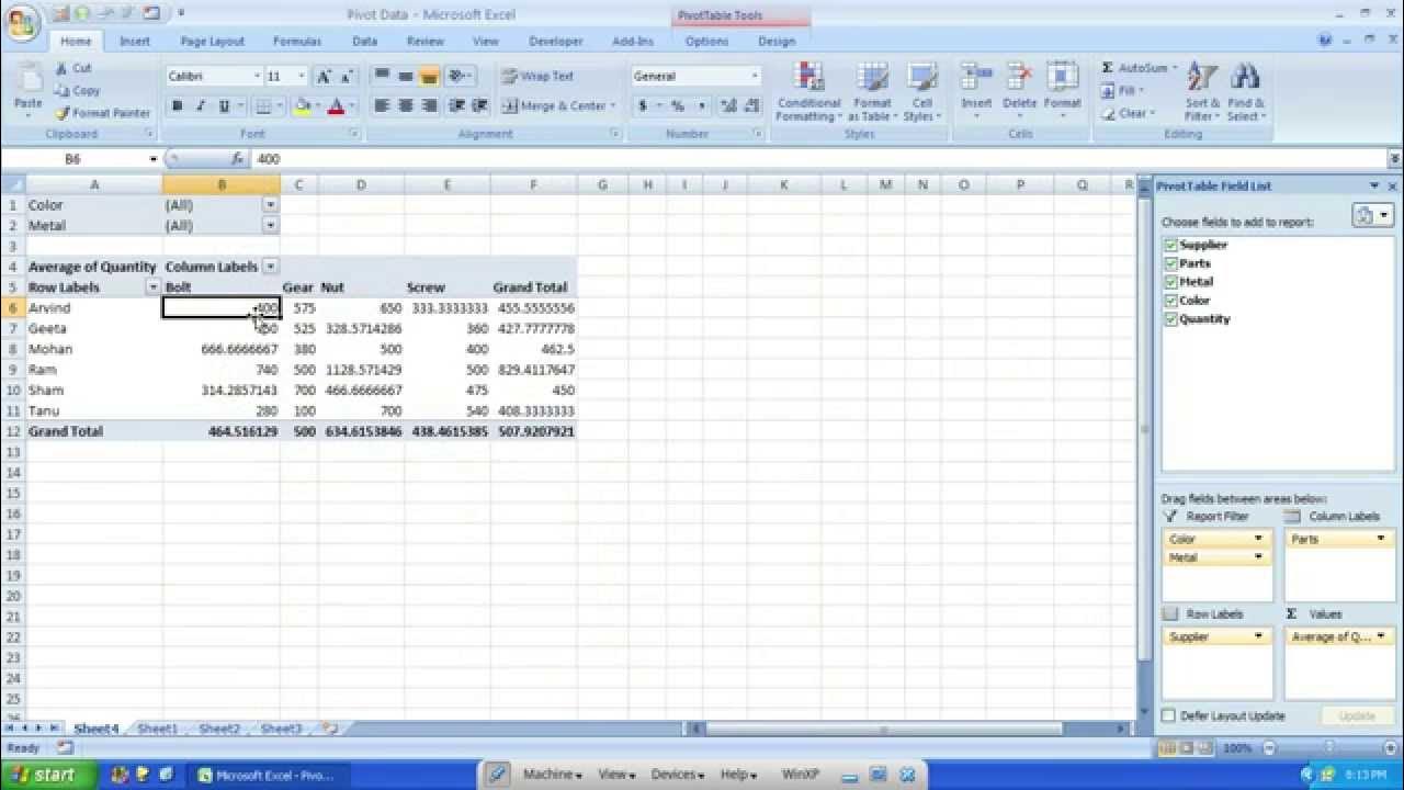 Pivot Table-2 (Various Analysis) - YouTube