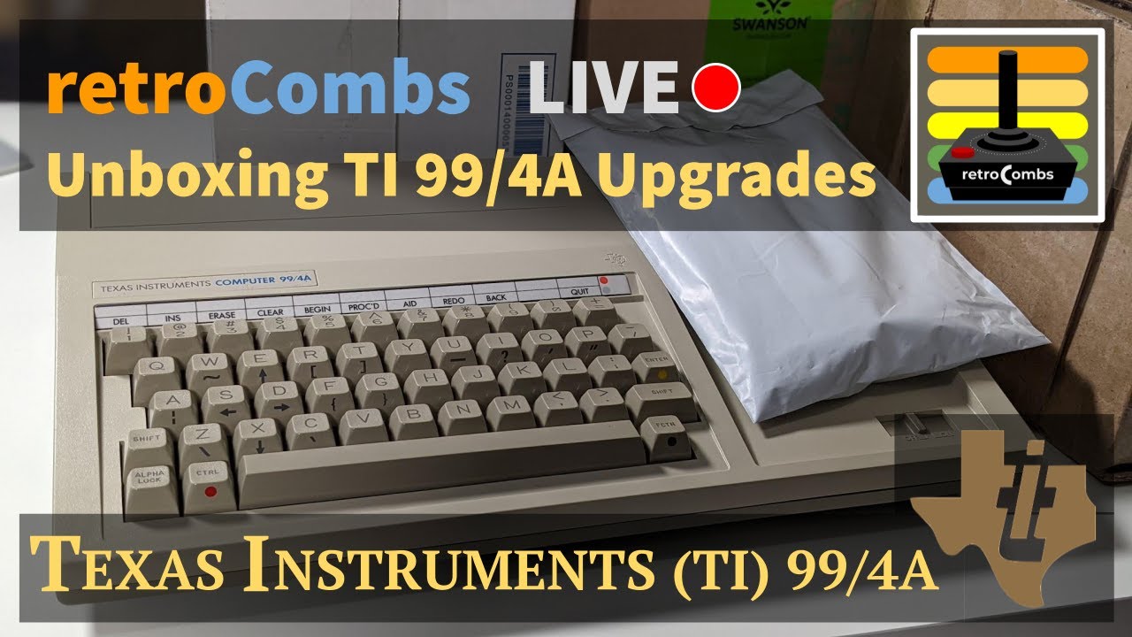 TI-99/4A Accessories, Unboxing, Gameplay, and FUN! - YouTube