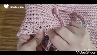 اسهل واشيك شنطة كروشيه ممكن تعمليها بخيط المكرمية المصري/How to crochet easy bag