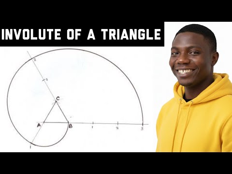 Involute of a Triangle in | Technical Drawing | Engineering Drawing