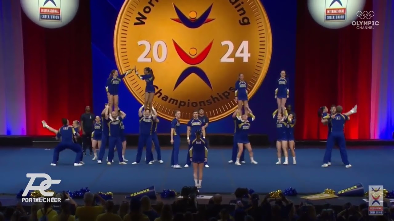 Финал чемпионата мира по чирлидингу среди смешанных команд высшего уровня ICU, сборная Швеции, 20...