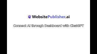 Connect AI through Dashboard with ChatGPT