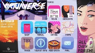+ VirtuaVerse + PREVIEW + Fantastic New Cyberpunk Point & Click Adventure +