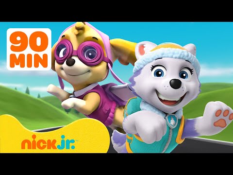 PAW Patrol Girl Power Rescues! #2 w/ Skye & Everest 💫 90 Minutes | Nick Jr.