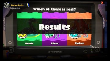 Splatoon 3 - Splatfest #5 (Global): Nessie Vs. Aliens Vs. Bigfoot - Final Results