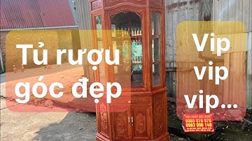 Bàn giao tủ rượu góc Gỗ hương đá đỏ: Hàng đặt chú Đông ở Hà Nội