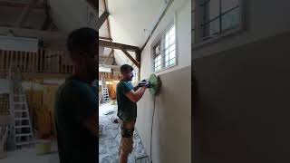 Kind Construction Applying Adaptavate Breathaplaster