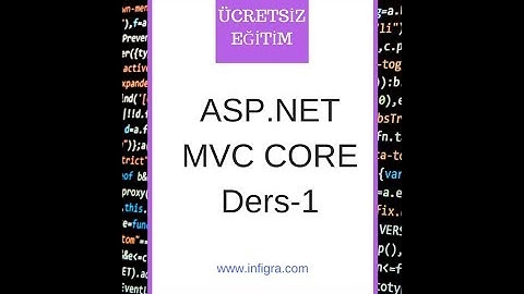 ASP.NET MVC Core Giriş Eğitimi Ders 1