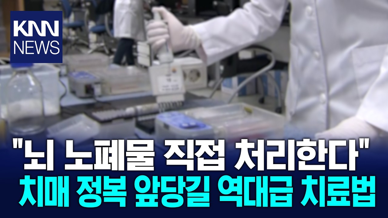 치매 원인 노폐물 직접 제거 유전자 뇌세포 치료 등장 / KNN