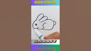 how to draw a rabbit video!