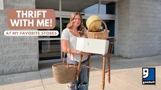 THRIFT + DECORATE a *unique* haul with me!! | Thrift With Me | Goodwill Thrift Haul