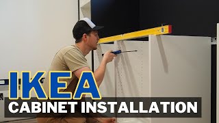 IKEA kitchen cabinet installation [Part 3: HOME BAR]