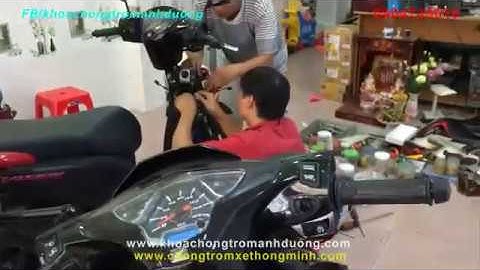 Honda Air Blade bản cao cấp nâng cấp chống cướp chống dắt, Vision 2017 thay khóa Smartkey