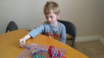 Electronic Snap Circuits (lamp, speaker, & fan in parallel)