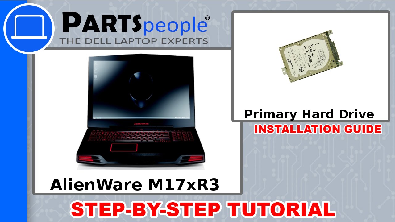 Dell AlienWare M17xR3 Primary Hard Drive Replacement Video Tutorial Dell alienware m17xr3 primary hard drive replacement video tutorial