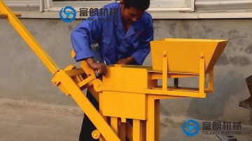 manual eco clay brick machine 2-40 soil block making machine for sale