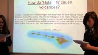 How do hotspots cause volcanoes