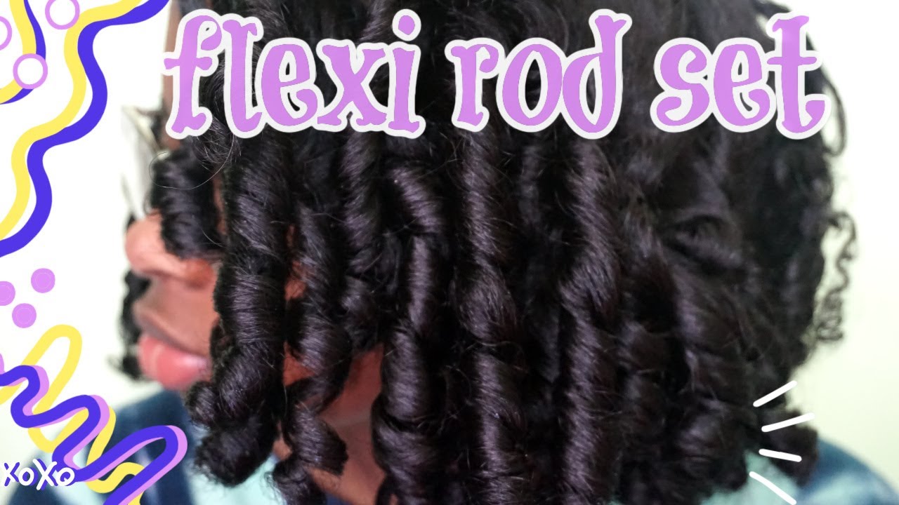 Flexi Rod Set On Natural Hair Old Silk Press naturalraven. YouTube