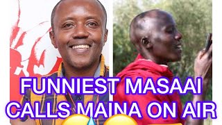 FUNNIEST MASAAI CALLING MAINA KAGENI ON AIR #mainaandkingangi  #Classic105 #ChatWithMainaKageni