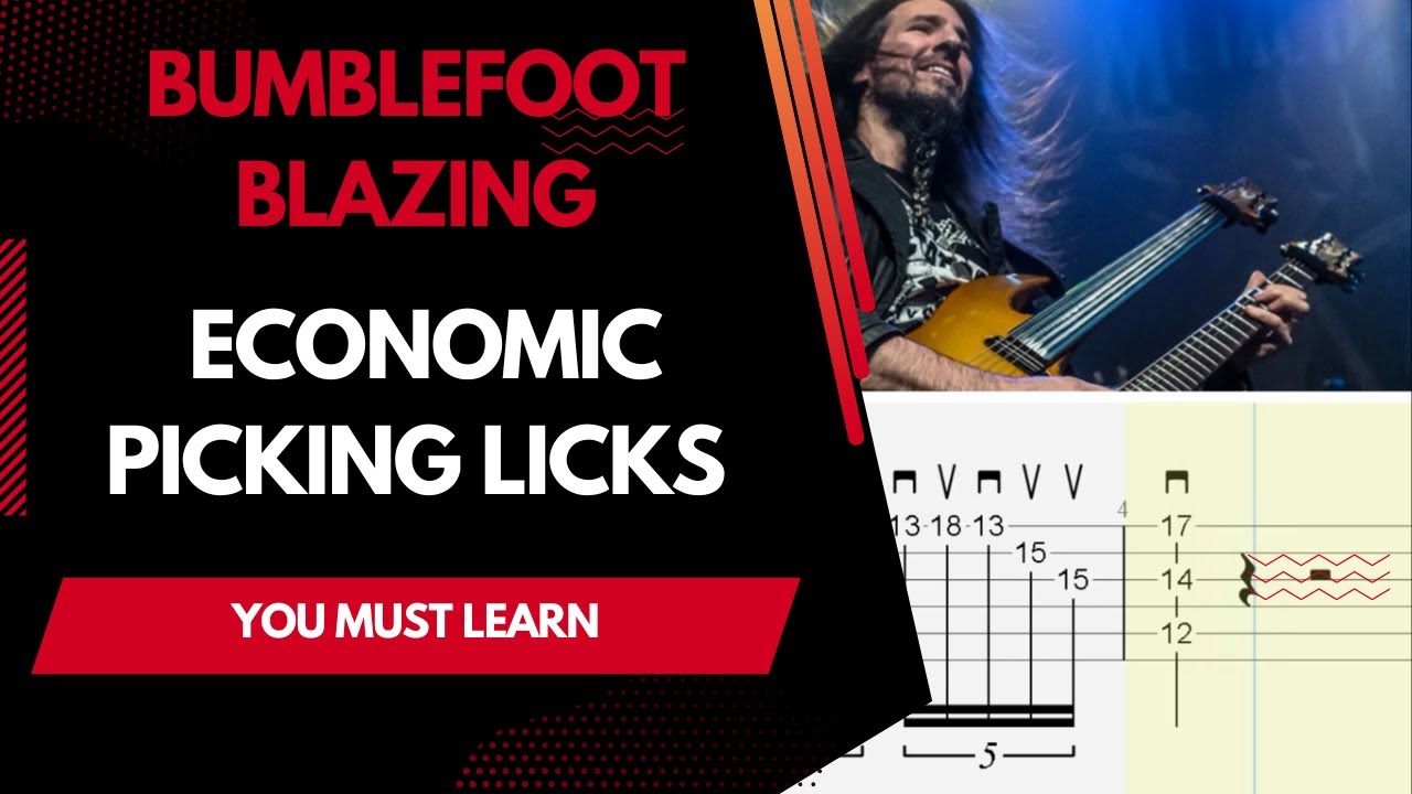 How To Play Economic Picking Guitar Licks - Lead Guitar Lesson - YouTube