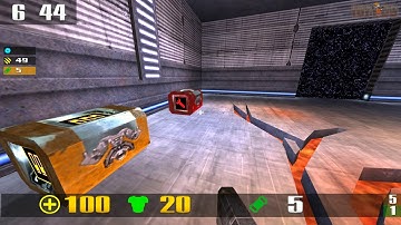 Quake 3 CPMA: noob vs bot25