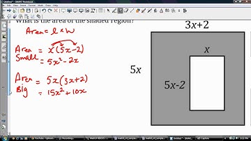Math 9: Shaded Area involving polynomials