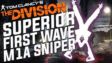 The Division - Solid "Superior" First Wave M1A Sniper (The Division Vendor Showcase)