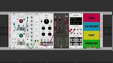 Tiny VCV Rack tips n°1 (Clock + Bernoulli Gate + Sequencer + Quantizer + VCO)