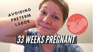 33 Weeks Pregnant | Avoiding Preterm Labor | Staying Hydrated in Pregnancy | Third Baby Vlog 2021