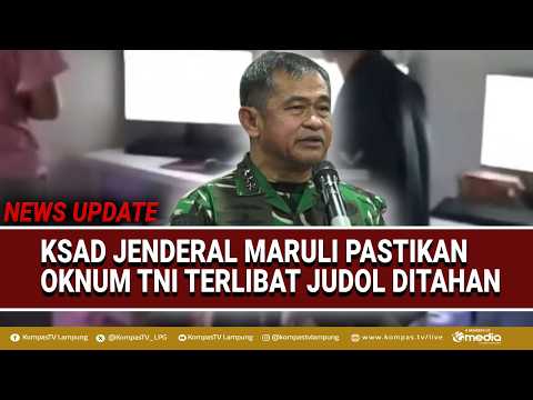 TNI Personnel Implicated in Online Gambling Case, Army Chief of Staff General Maruli Confirms Arrest