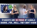 Students Are SO PROUD Of Kamala Harris For... Well... They Don't Know