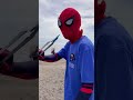 spiderman beach clean up world cleanup day