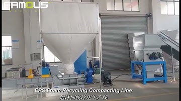 EPS Compacting Production Line- Expanded Poly Styrofoam Recycling Compactor/EPS Foam Compacting Line