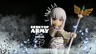 Desktop Army Unboxing Rezero Mini Figure Emilia