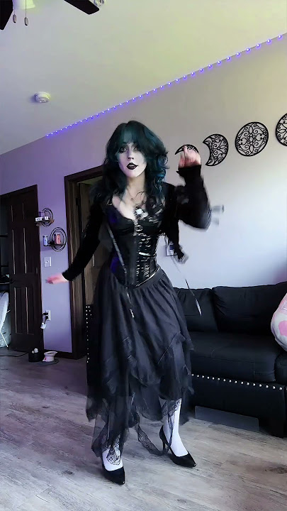 Gothic Girl and Her Bat Cat🦇 #goth #gothic #gothgirl #gothicgirl #gothfashion #romanticgoth